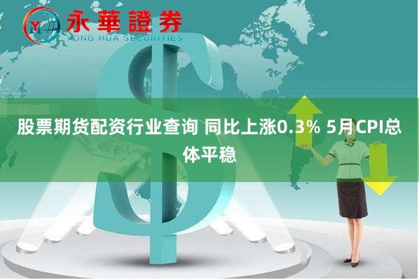 股票期货配资行业查询 同比上涨0.3% 5月CPI总体平稳